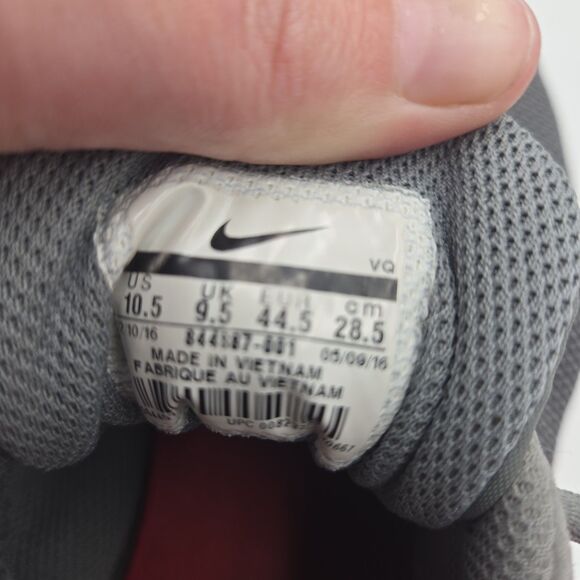 Nike Tanjun Mens Athletic Sneakers Size 10.5 Cool Grey Mesh Style 844887 Running - Picture 9 of 9